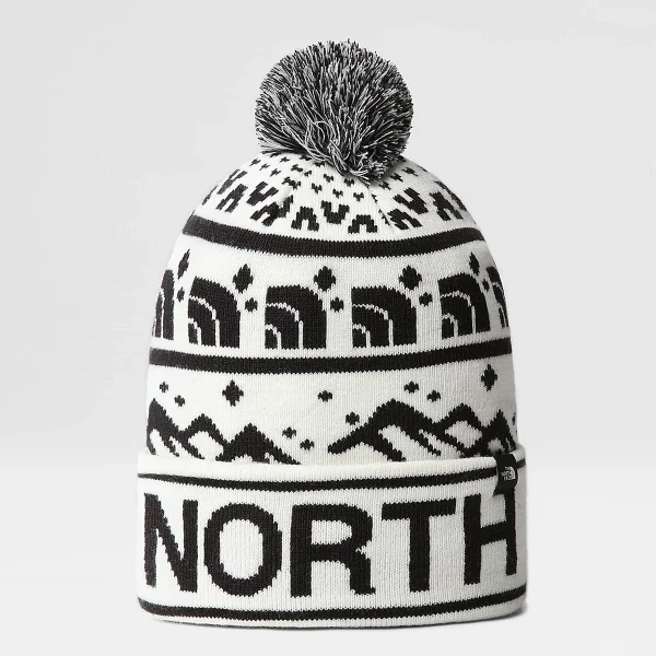 THE NORTH FACE - כובע גרב SKI TUKE – TA4SIEQ4C – gardenia-white-tnf-black – 1