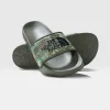 THE NORTH FACE - כפכפי גברים BASE CAMP SLIDE III – TA4T2RIYL – military-olive-stippled-camo-print-tnf-black – 1