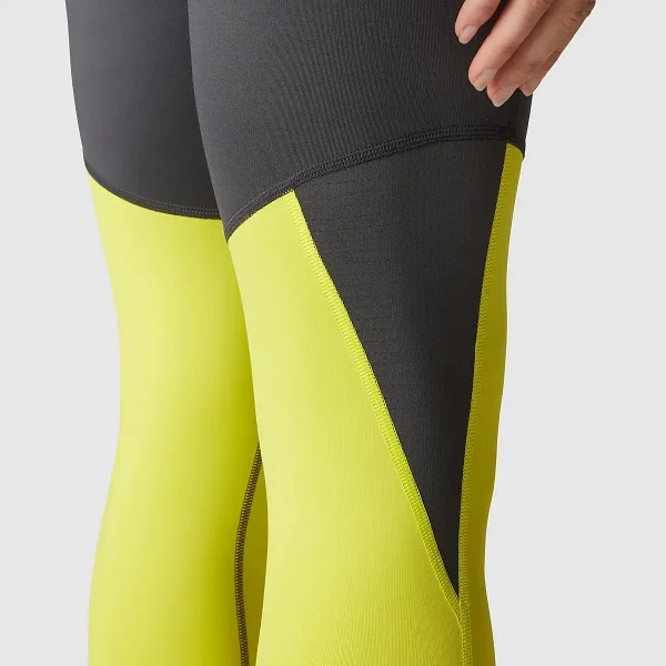 THE NORTH FACE - טייץ ארוך נשים RUN – TA7SXKQ8R – asphalt-grey-sulphur-spring-green – 8