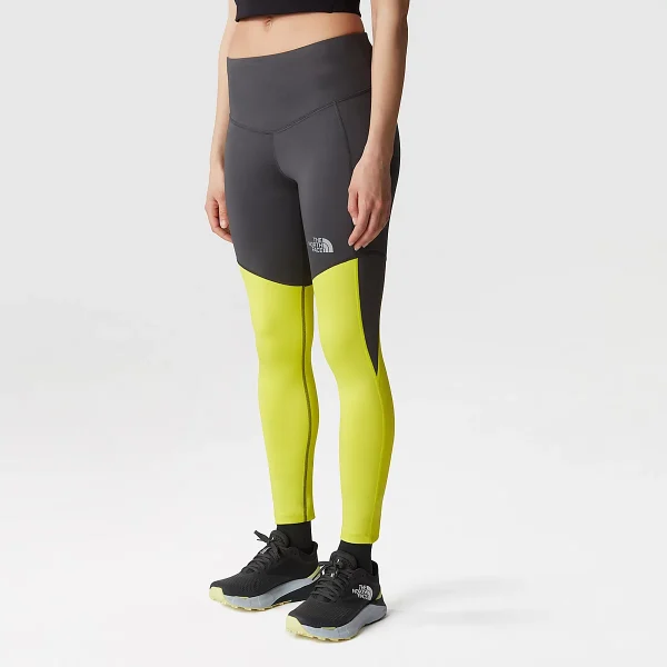 THE NORTH FACE - טייץ ארוך נשים RUN – TA7SXKQ8R – asphalt-grey-sulphur-spring-green – 1