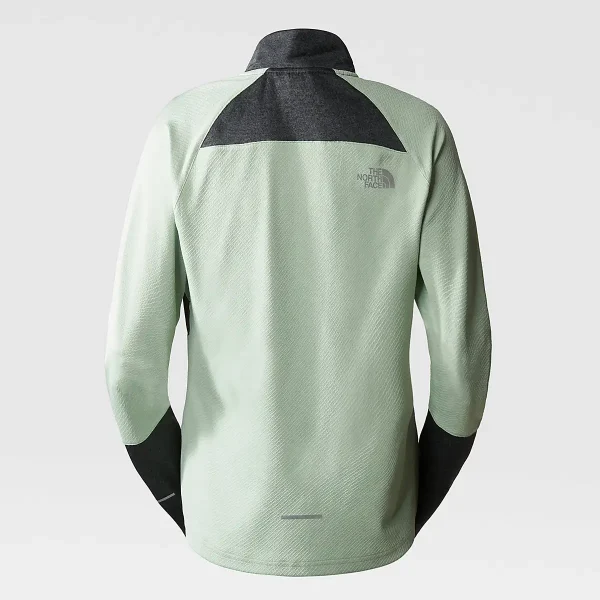 THE NORTH FACE - פליס ריצה 1/4 רוכסן נשים RUN – TA7SXLOUR – misty-sage-asphalt-grey-heather – 4
