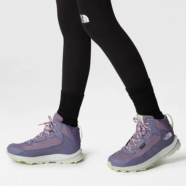 THE NORTH FACE - נעלי הרים עמידות במים נוער MID FASTPACK – TA7W5VIHB – lunar-slate-lupine-2 – 1