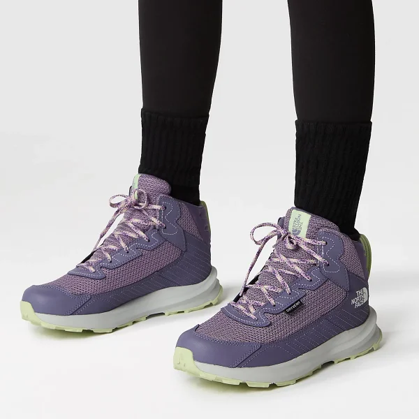 THE NORTH FACE - נעלי הרים עמידות במים נוער MID FASTPACK – TA7W5VIHB – lunar-slate-lupine-2 – 6
