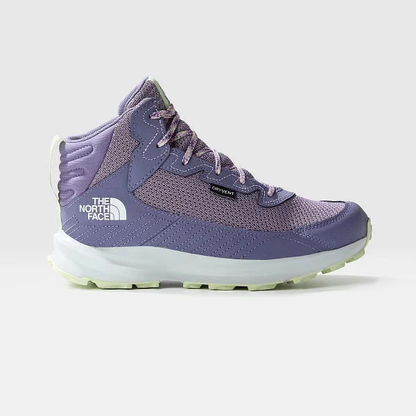 THE NORTH FACE - נעלי הרים עמידות במים נוער MID FASTPACK – TA7W5VIHB – lunar-slate-lupine-2 – 1