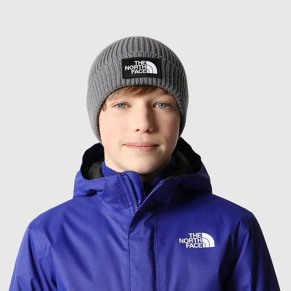 THE NORTH FACE - כובע גרב ילדים TNF BOX LOGO CUFF – TA7WGCDYY – tnf-medium-grey-heather – 1