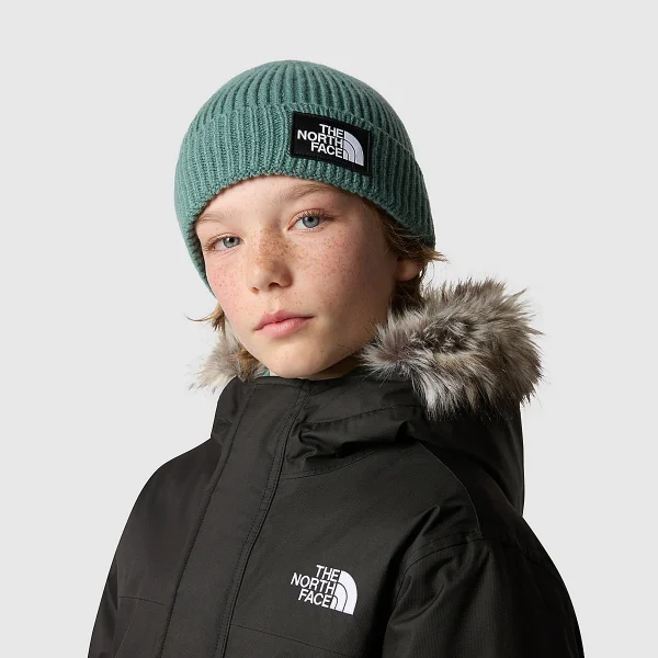 THE NORTH FACE - כובע גרב ילדים TNF BOX LOGO CUFF – TA7WGCI0F – dark-sage – 1