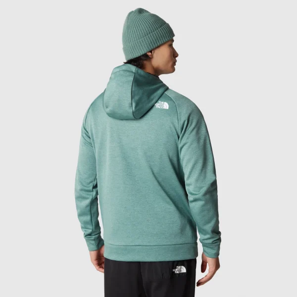THE NORTH FACE - מעיל פליס קפוצ'ון גברים REAXION – TA7Z9OONL – dark-sage-heather-asphalt-grey – 2