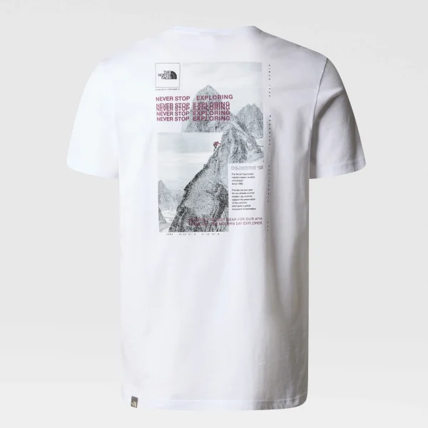 THE NORTH FACE - חולצת טי קצרה גברים COLLAGE – TA7ZDXOB7 – tnf-white-boysenberry – 1