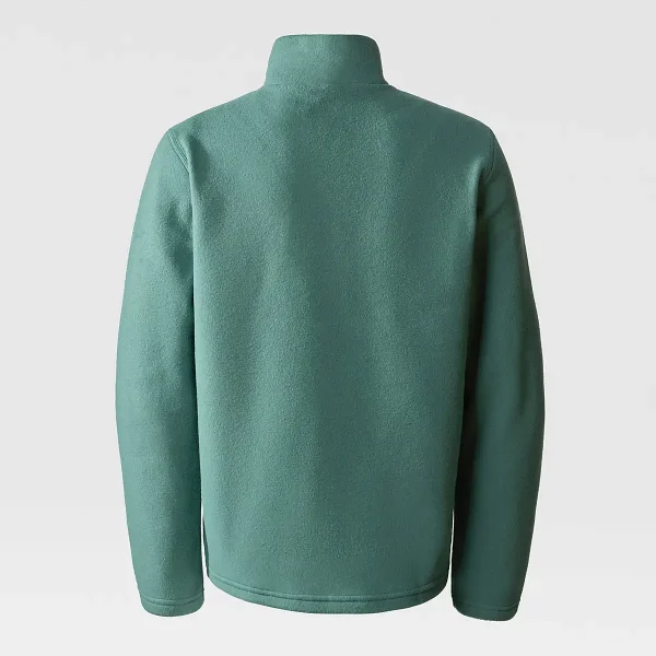 THE NORTH FACE - פליס 1/4 רוכסן נוער GLACIER – TA82D1I0F – dark-sage – 7