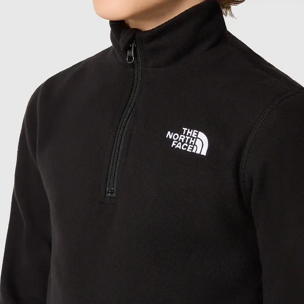 THE NORTH FACE - פליס 1/4 רוכסן נוער GLACIER – TA82D1JK3 – tnf-black – 3