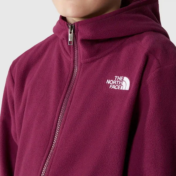 THE NORTH FACE - מעיל נוער עם רוכסן GLACIER – TA82TVI0H – boysenberry – 6