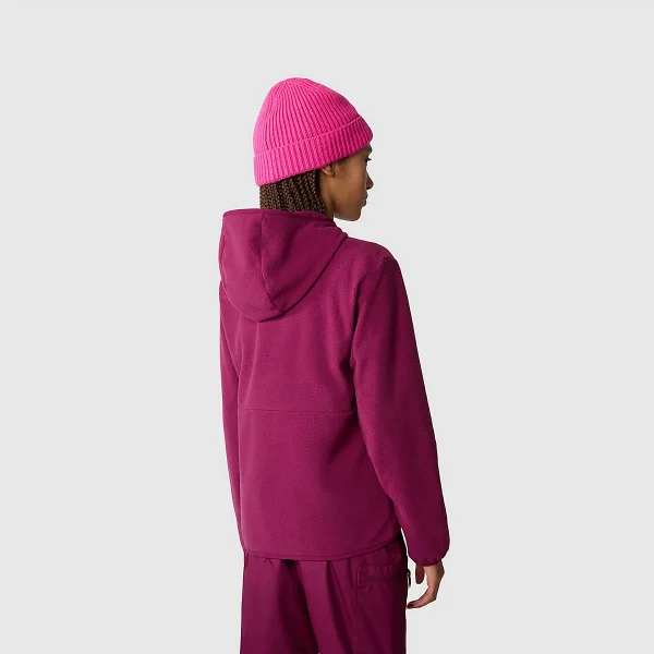 THE NORTH FACE - מעיל נוער עם רוכסן GLACIER – TA82TVI0H – boysenberry – 9