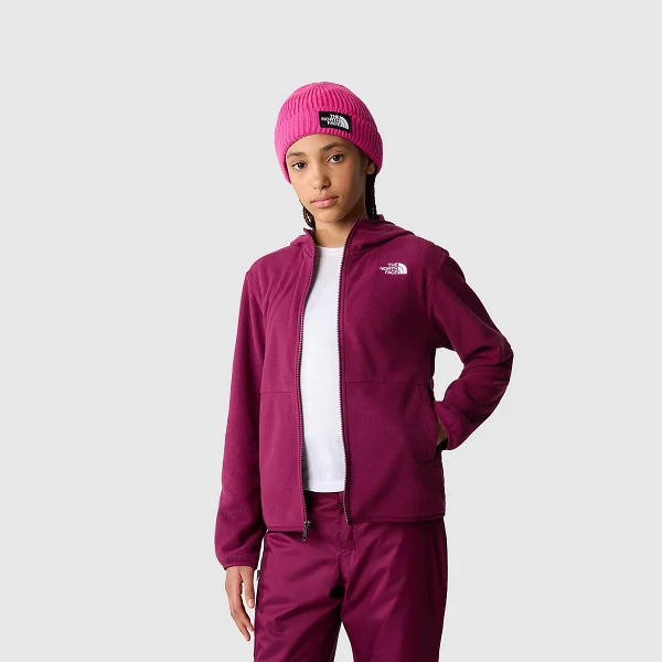 THE NORTH FACE - מעיל נוער עם רוכסן GLACIER – TA82TVI0H – boysenberry – 10