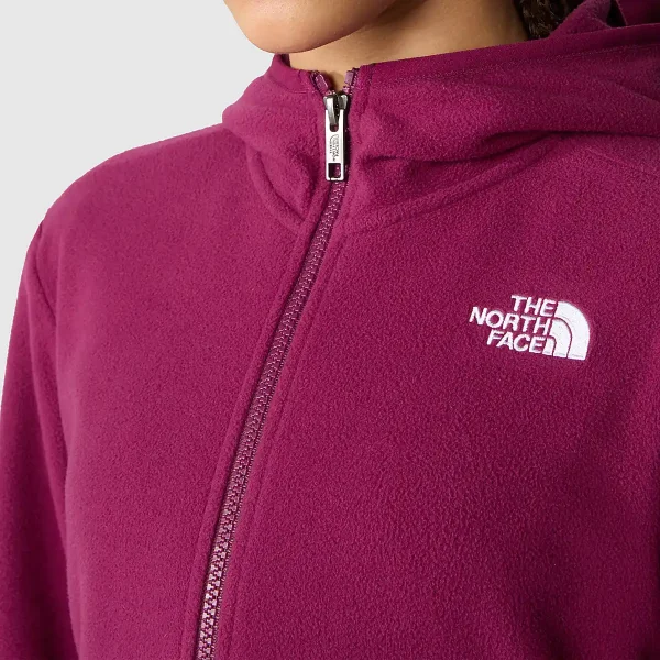 THE NORTH FACE - מעיל נוער עם רוכסן GLACIER – TA82TVI0H – boysenberry – 3