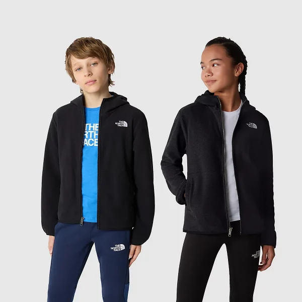 THE NORTH FACE - מעיל נוער עם רוכסן GLACIER – TA82TVJK3 – tnf-black – 1