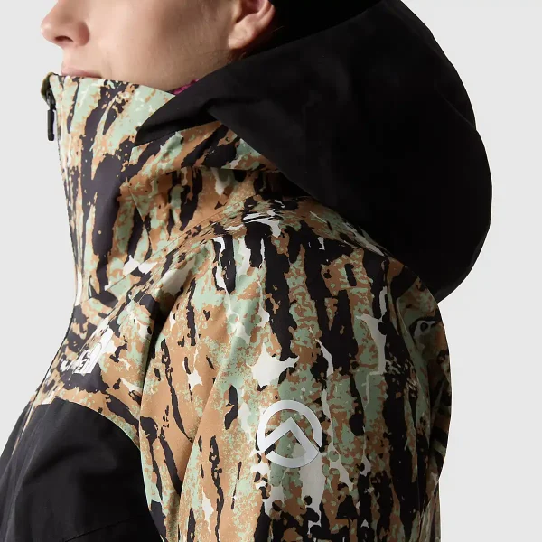 THE NORTH FACE - מעיל נשים SUMMIT VERBIER GORE-TEX – TA82WVOL1 – almond-butter-pitcher-plant-print – 3