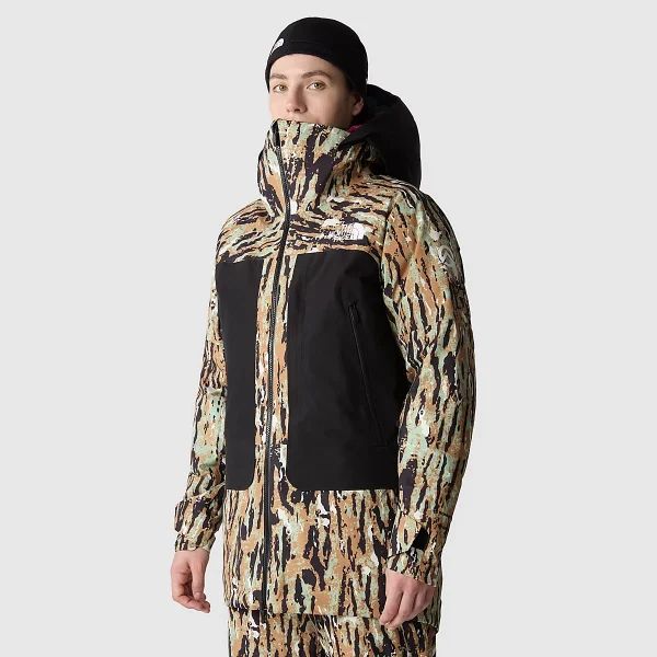 THE NORTH FACE - מעיל נשים SUMMIT VERBIER GORE-TEX – TA82WVOL1 – almond-butter-pitcher-plant-print – 1
