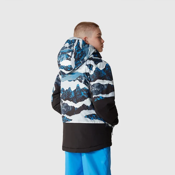 THE NORTH FACE - מעיל מבודד בנים FREEDOM – TA82XQO3Q – optic-blue-mountain-traverse-print – 2