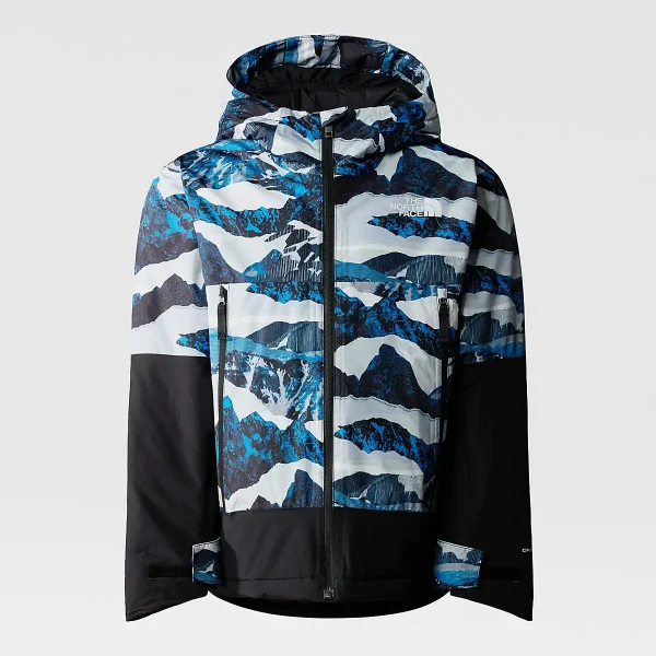 THE NORTH FACE - מעיל מבודד בנים FREEDOM – TA82XQO3Q – optic-blue-mountain-traverse-print – 10