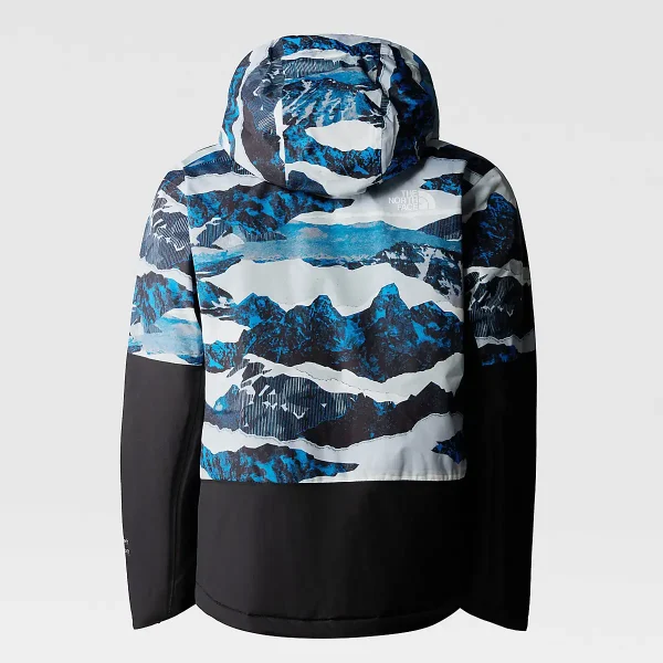 THE NORTH FACE - מעיל מבודד בנים FREEDOM – TA82XQO3Q – optic-blue-mountain-traverse-print – 11