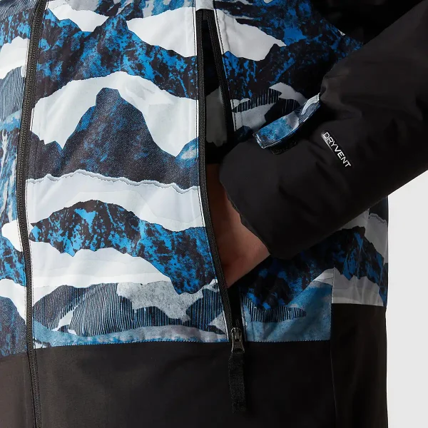 THE NORTH FACE - מעיל מבודד בנים FREEDOM – TA82XQO3Q – optic-blue-mountain-traverse-print – 7