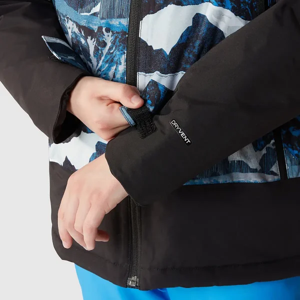 THE NORTH FACE - מעיל מבודד בנים FREEDOM – TA82XQO3Q – optic-blue-mountain-traverse-print – 8