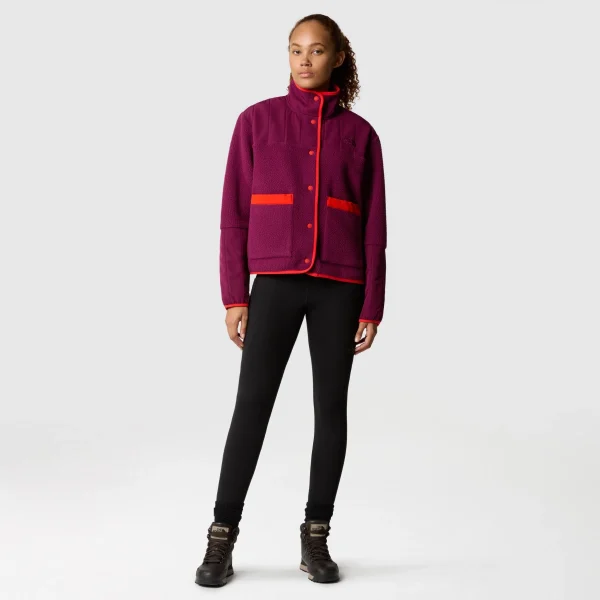 THE NORTH FACE - מעיל פליס נשים CRAGMONT – TA84IEK4I – boysenberry-fiery-red – 1