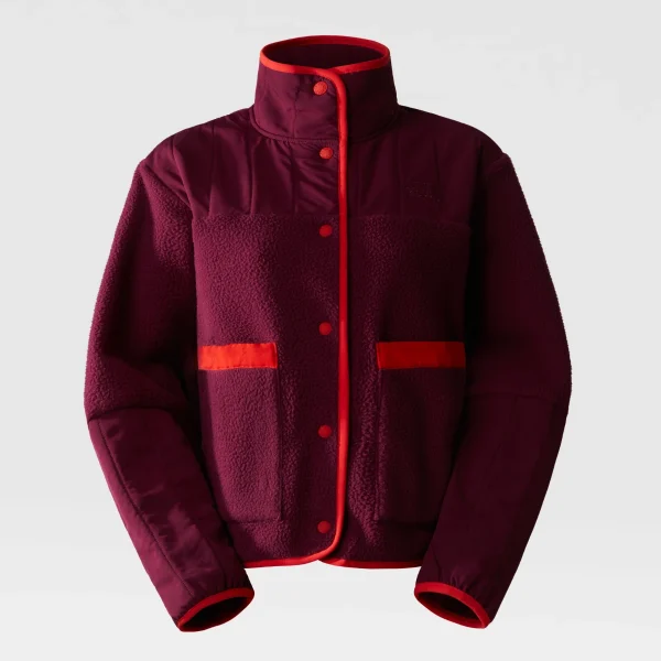 THE NORTH FACE - מעיל פליס נשים CRAGMONT – TA84IEK4I – boysenberry-fiery-red – 4