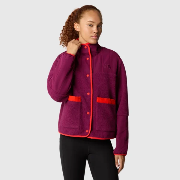 THE NORTH FACE - מעיל פליס נשים CRAGMONT – TA84IEK4I – boysenberry-fiery-red – 1