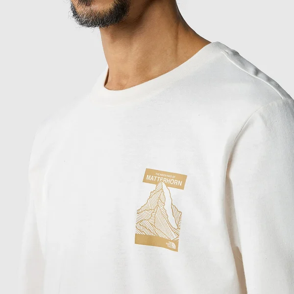 THE NORTH FACE - חולצת טי ארוכה גברים MATTERHORN FACE – TA854BN3N – gardenia-white – 5