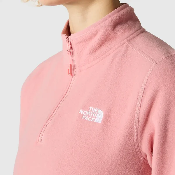 THE NORTH FACE - פליס נשים עם רוכסן קצר 1/4 100 GLACIER – TA855MI0R – shady-rose – 4