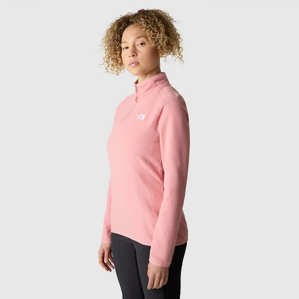 THE NORTH FACE - פליס נשים עם רוכסן קצר 1/4 100 GLACIER – TA855MI0R – shady-rose – 1