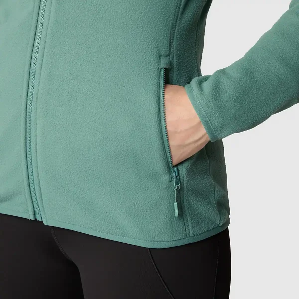 THE NORTH FACE - פליס נשים עם רוכסן 100 GLACIER – TA855OI0F – dark-sage – 9