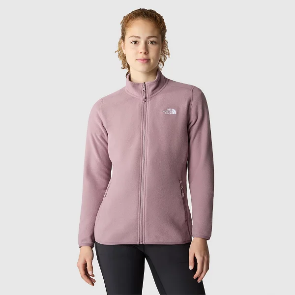 THE NORTH FACE - פליס נשים עם רוכסן 100 GLACIER – TA855OI0V – fawn-grey – 1