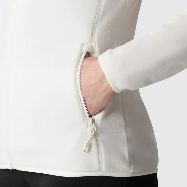 THE NORTH FACE - פליס נשים עם רוכסן 100 GLACIER – TA855ON3N – gardenia-white – 8