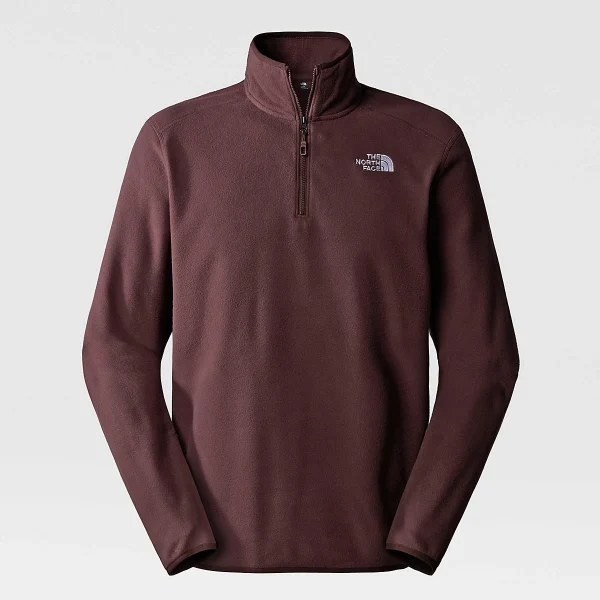 THE NORTH FACE - פליס גברים עם רוכסן קצר 1/4 100 GLACIER – TA855WI0I – coal-brown – 8