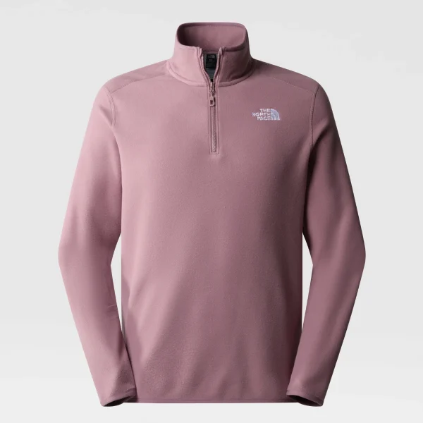 THE NORTH FACE - פליס גברים עם רוכסן קצר 1/4 100 GLACIER – TA855WI0V – fawn-grey – 1