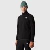 THE NORTH FACE - פליס גברים עם רוכסן קצר 1/4 100 GLACIER – TA855WJK3 – tnf-black – 1