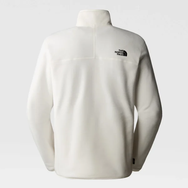 THE NORTH FACE - פליס גברים עם רוכסן קצר 1/4 100 GLACIER – TA855WN3N – gardenia-white – 1
