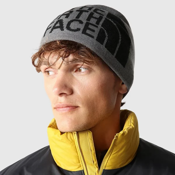 THE NORTH FACE - כובע REVERSIBLE TNF BANNER – T0AKNDGVD – tnf-medium-grey-heather-tnf-black – 1