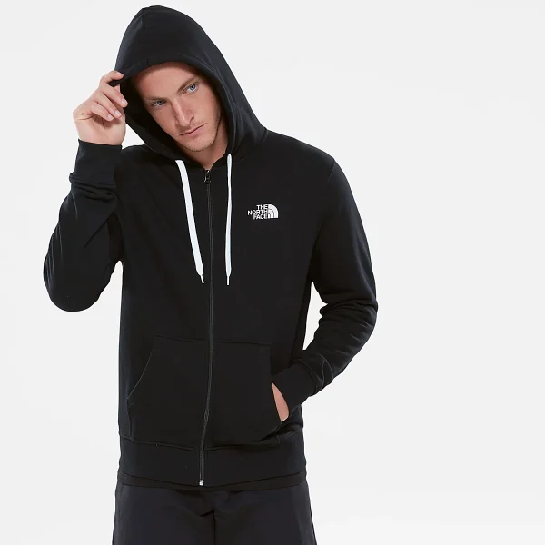 THE NORTH FACE - סווטשירט קפוצ'ון עם רוכסן גברים OPEN GATE – T0CG46KY4 – tnf-black-tnf-white – 1