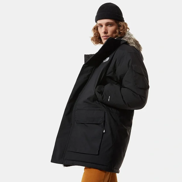 THE NORTH FACE - מעיל גברים RECYCLED MCMURDO – TA4M8GJK3 – tnf-black – 4
