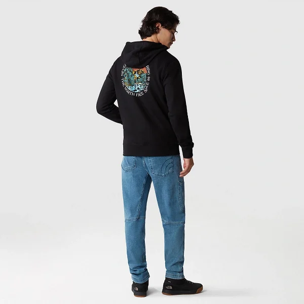 THE NORTH FACE - סווטשירט קפוצ'ון גברים SEASONAL GRAPHIC – TA7X1PUW9 – tnf-black-brandy-brown – 2