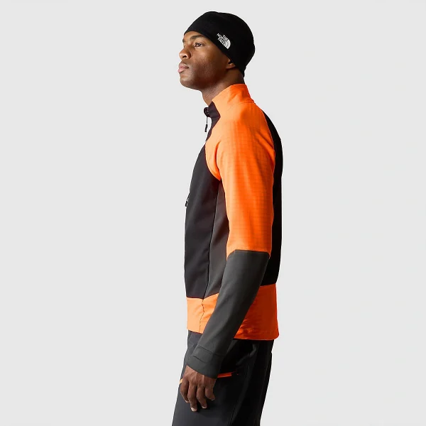 THE NORTH FACE - מעיל סופטשל גברים DAWN TURN – TA7Z8KO18 – tnf-black-shocking-orange-asphalt-grey – 4