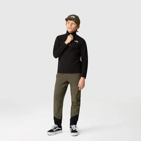 THE NORTH FACE - פליס 1/4 רוכסן נוער GLACIER – TA82D1JK3 – tnf-black – 1