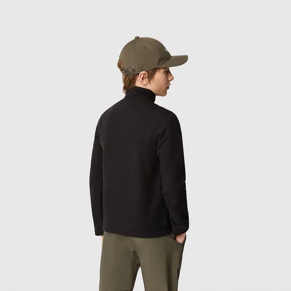 THE NORTH FACE - פליס 1/4 רוכסן נוער GLACIER – TA82D1JK3 – tnf-black – 2