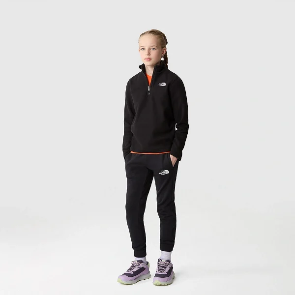 THE NORTH FACE - פליס 1/4 רוכסן נוער GLACIER – TA82D1JK3 – tnf-black – 4