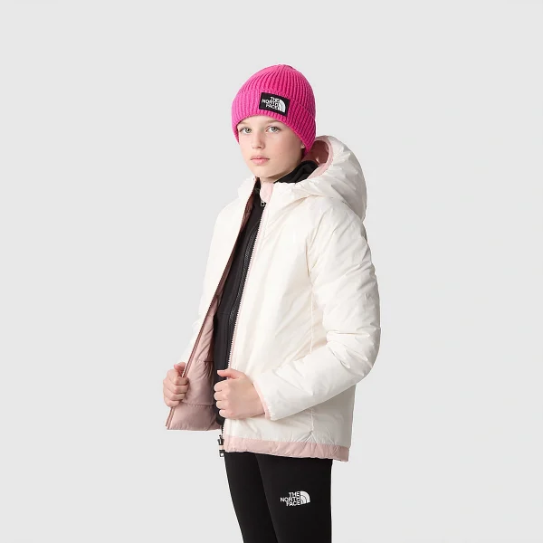 THE NORTH FACE - מעיל בנות מתהפך PERRITO – TA82D9O6T – pink-moss-gardenia-white – 3