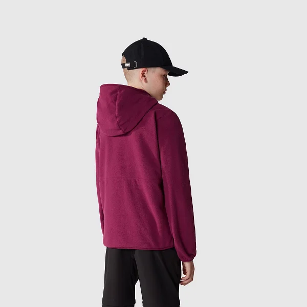 THE NORTH FACE - מעיל נוער עם רוכסן GLACIER – TA82TVI0H – boysenberry – 2