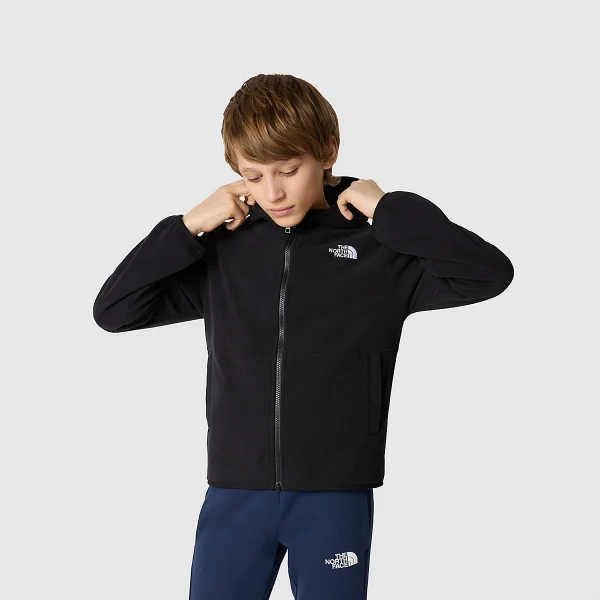 THE NORTH FACE - מעיל נוער עם רוכסן GLACIER – TA82TVJK3 – tnf-black – 4